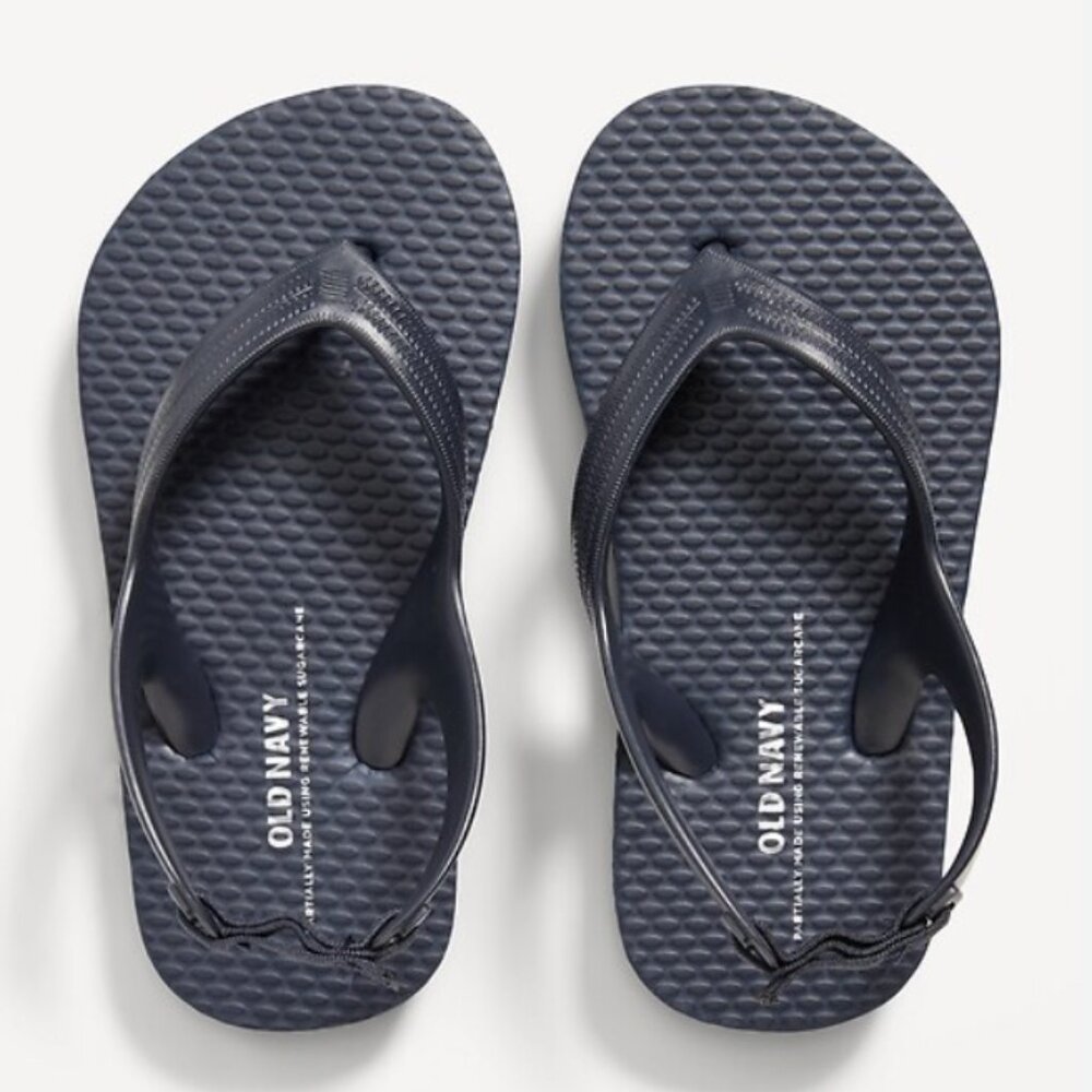 Navy Flip-Flop Sandals for Toddler Boys [Like New] - Toddler Size 5